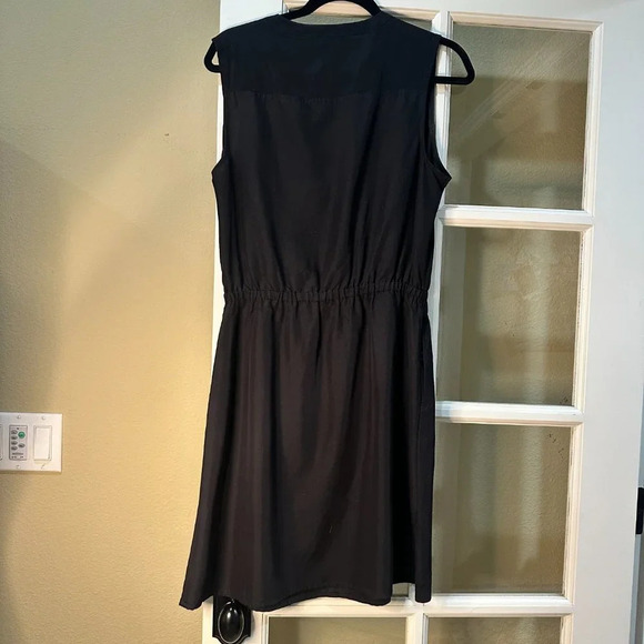 OLD NAVY Little Black Dress Simple Button Front Tank Dress - size Medium - Picture 6 of 6